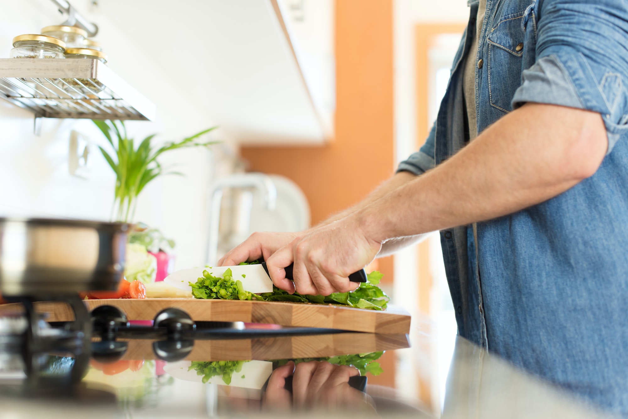 Man cooking